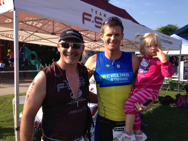 Bret Strong of The Strong Firm PC, shown left, along with Lars Finanger and his daughter, shown right.
