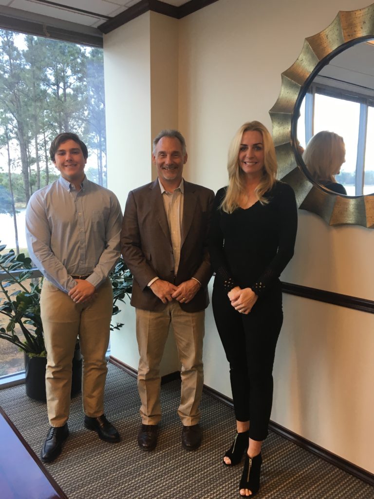 The Strong Firm PC is proud to support local charitable organization 21 Strong Foundation by sponsoring the formation of the non-profit. Shown here are Grant Saettone (left) and Mary Saettone (right) with The Strong Firm PC Managing Shareholder, Bret Strong (center).