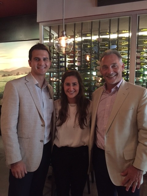 The Strong Firm PC. celebrated a farewell happy hour at Crisp in The Woodlandd to mark the end of a successful summer program with law clerk Ian Brown and law intern Alexa Vitucci, who are pictured with Bret Strong.