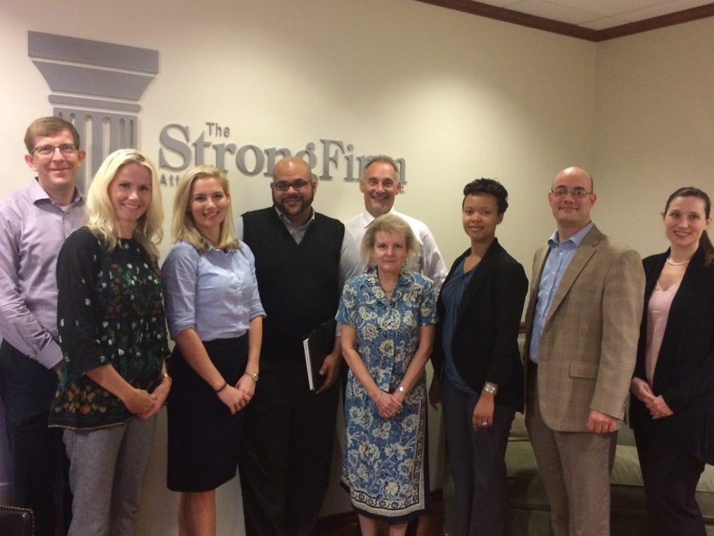 The Strong Firm P.C. Attorneys were proud to attend and host the Montgomery County Legal Aid Collaborative Volunteer Meeting on Tuesday, November 2.